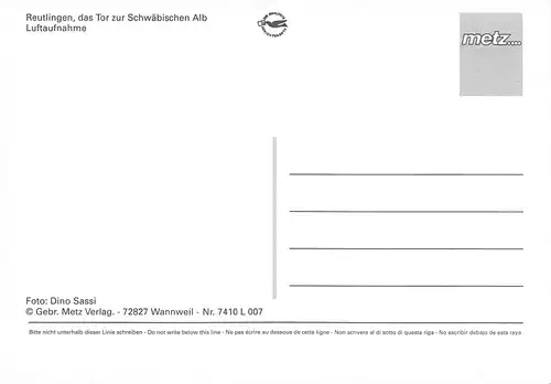 Reutlingen Panorama Luftaufnahme ngl 170.429