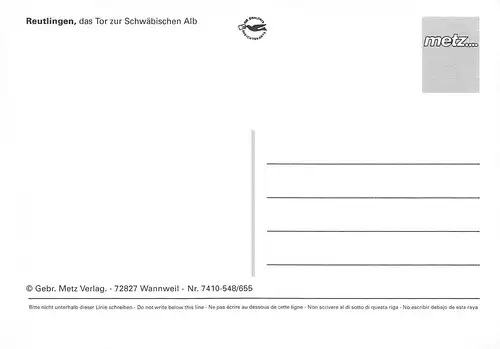 Reutlingen Teilansichten Mehrbildkarte ngl 170.449