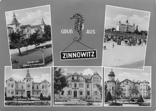 Zinnowitz Teilansichten und Strand gl1968 169.266