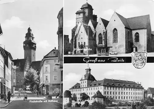 Zeitz Fischstraße Rathaus Kirche Moritzburg gl1978 171.920