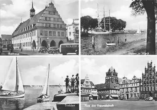 Greifswald Rathaus Hafen Bodden Platz gl1966 169.360