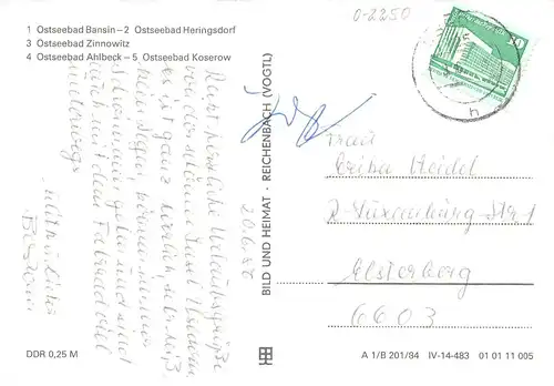 Insel Usedom Bäder Bansin Zinnowitz Ahlbeck Heringsdorf gl1986 169.412