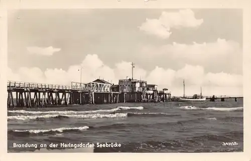 Seebad Heringsdorf Brandung an der Seebrücke gl1955 171.438