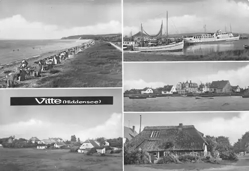 Vitte (Insel Hiddensee) Teilansichten Mehrbildkarte gl1974 171.496