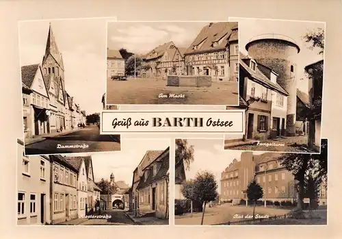Barth an der Ostsee Straßenpartien Markt ngl 171.500