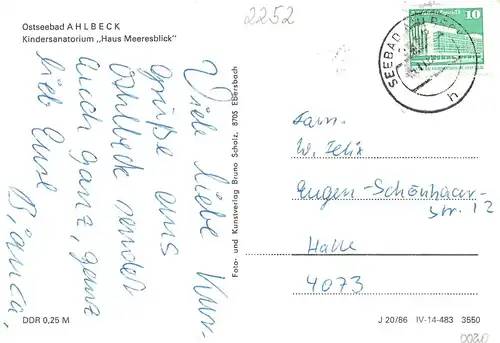Ostseebad Ahlbeck Kindersanatorium gl1985 169.458
