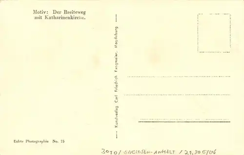 Magdeburg Breiteweg mit Katharinenkirche ngl 171.520