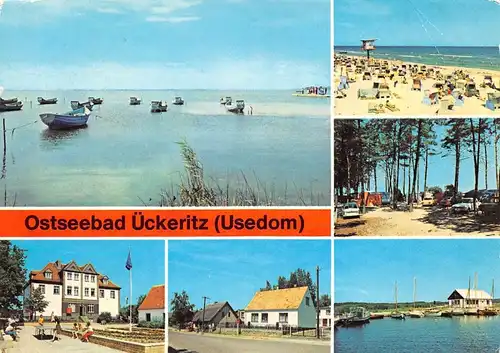 Ückeritz Achterwasser Hauptstraße Strand Campingplatz gl1983 172.155