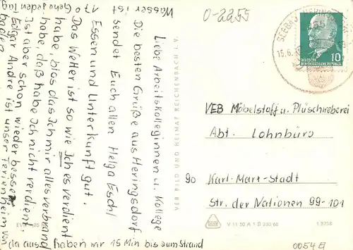 Ostseebad Heringsdorf Kulturhaus Erholungsheim Strand gl1969 169.510