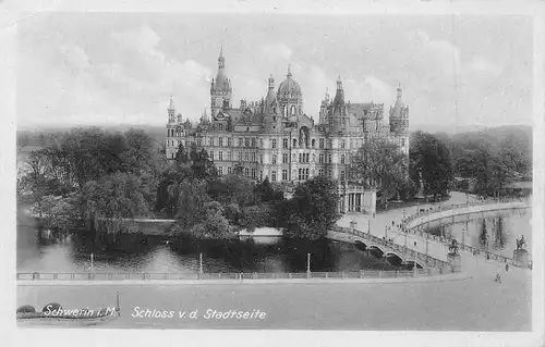 Schwerin Schloss von der Stadtseite ngl 171.574
