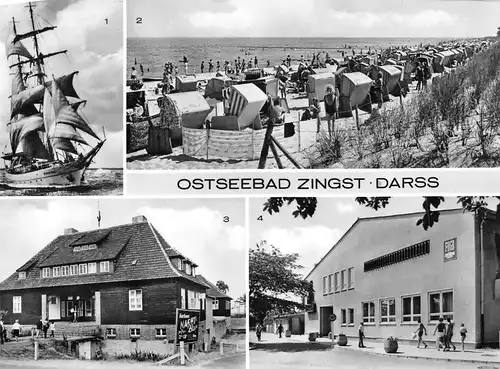 Ostseebad Zingst (Darß) Segelschulschiff Strand Kurhaus ngl 172.246