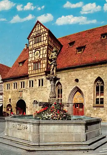 Reutlingen Marktbrunnen und Volksbildungshaus ngl 170.860