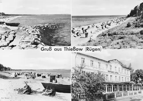 Thießow (Rügen) Strand Hotel Mole gl1969 169.817