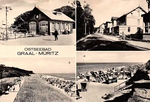 Ostseebad Graal-Müritz Milchbar Straßenpartie Strand glca.1985 172.277