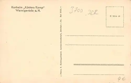 Wernigerode a. H. Kurheim Küsters Kamp ngl 172.348