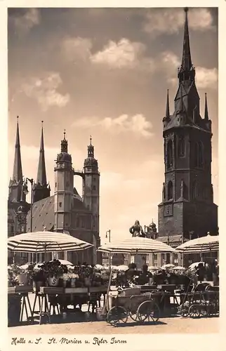 Halle (Saale) St. Marien und Roter Turm ngl 172.399