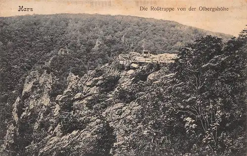 Harz Die Roßtrappe von der Olbergshöhe gl1907 171.806