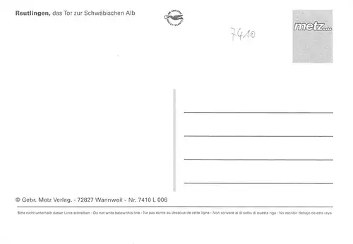 Reutlingen Teilansichten Mehrbildkarte ngl 171.021