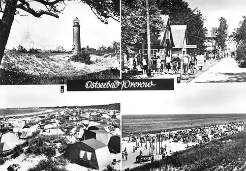 Ostseebad Prerow (Darß) Leuchtturm Zeltplatz Strandweg gl1978 169.806