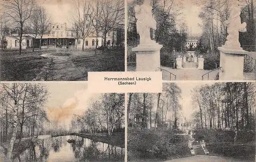 Herrmannsbad Lausigk (Sachsen) Teilansichten gl1913 171.841