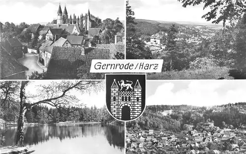 Gernrode/Harz Teilansichten Panorama gl1980 172.435