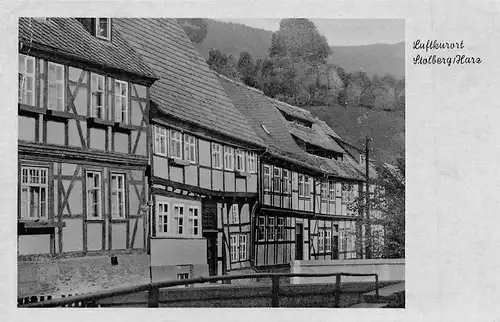 Stolberg/Harz Partie bei Fachwerkhäusern ngl 171.874