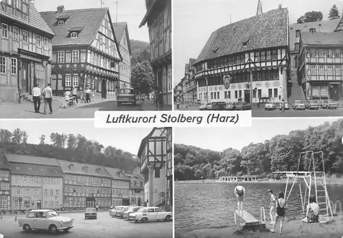Stolberg/Harz Am Markt Rathaus Waldbad glca.1980 171.879