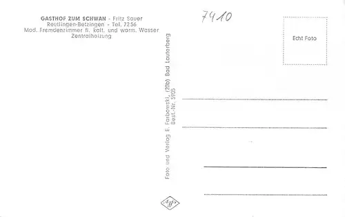 Reutlingen-Betzingen Gasthof zum Schwan ngl 171.087