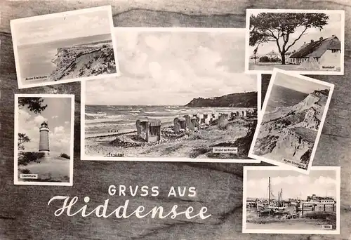 Insel Hiddensee Strand Leuchtturm Neuendorf Steilküste gl1961 169.905