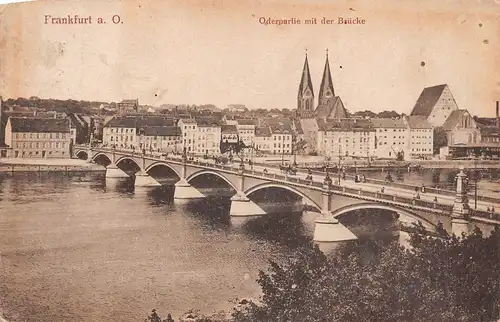 Frankfurt (Oder) Oderpartie mit der Brücke gl1921 171.236