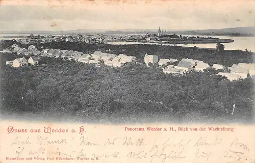 Werder/Havel Panorama Blick von der Wachtelburg gl1900 172.099