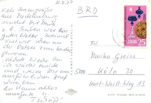 Rostock Rathaus Straße Bar gl1977 170.165