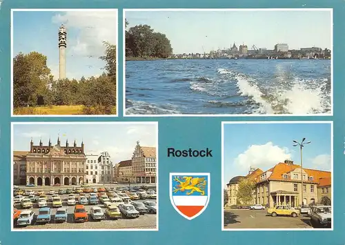 Rostock Richtfunkturm Klinik Thälmann-Platz gl1990 170.199