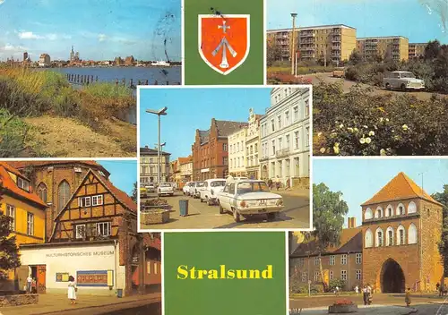 Stralsund Hafen Museum Kniepertor Straßenpartien gl1982 172.212