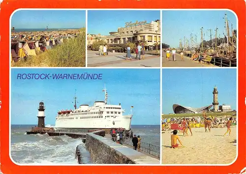 Rostock-Warnemünde Strand Kurhaus Mole gl1982 171.530