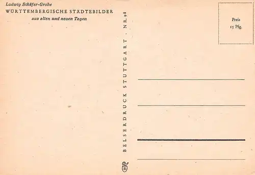 Weil der Stadt von Ludwig Schäfer-Grohe Stadtpartie ngl 170.236