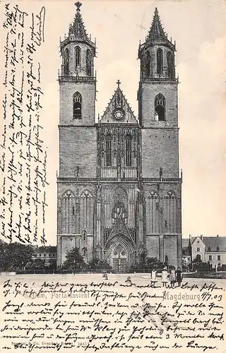 Magdeburg Dom Portalansicht gl1903 172.329