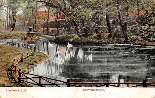 Halberstadt Schwanenteich gl1907 172.346