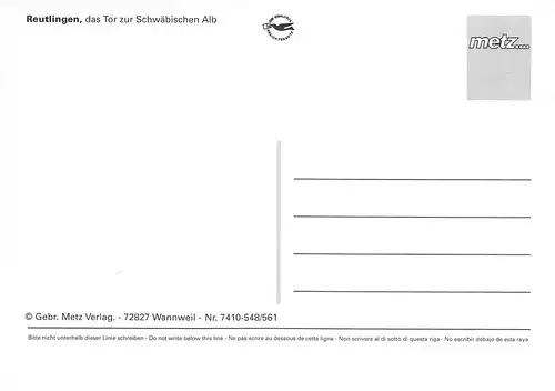 Reutlingen Teilansichten Mehrbildkarte ngl 170.527