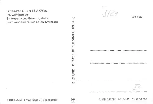 Altenbrak/Harz Genesungsheim Teltow-Kreuzburg ngl 172.388