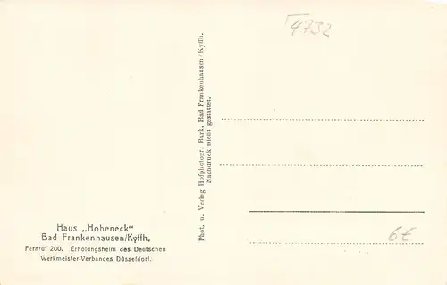 Bad Frankenhausen Haus Hoheneck ngl 172.466