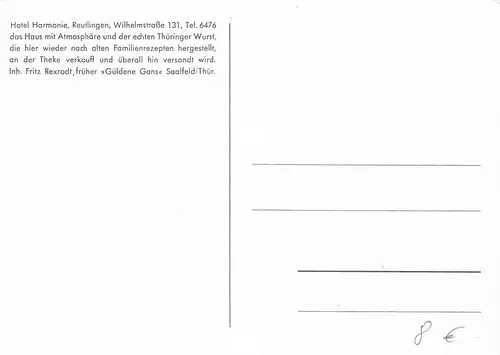 Reutlingen Viele Grüße aus der Harmonie ngl 170.461