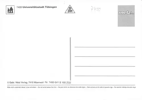 Tübingen Neckarpartie Stadtansicht ngl 170.702