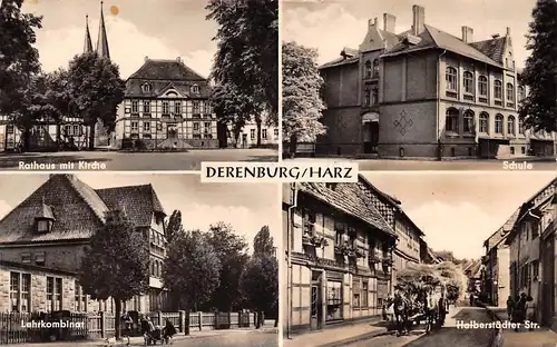 Derenburg (Harz) Rathaus Kirche Schule Lehrkombinat Straße gl1968 171.832
