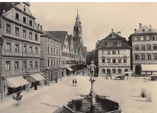 Reutlingen Marktplatz Historische Aufnahme aus 1902 ngl 170.478