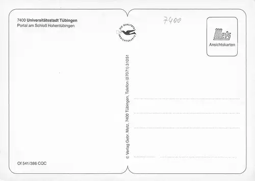 Tübingen Portal am Schloss Hohentübingen ngl 170.698