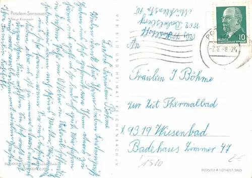 Potsdam Sanssouci Neue Kammern gl1958 172.071