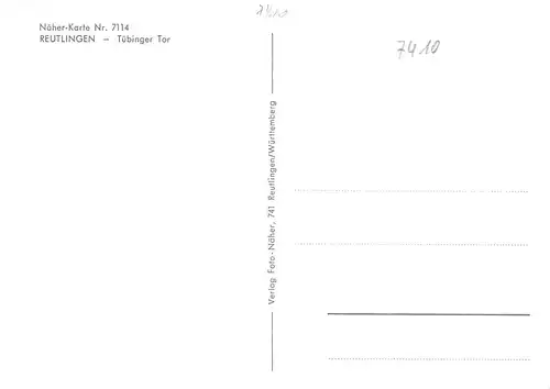 Reutlingen Tübinger Tor ngl 170.904