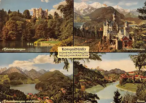 Königsschlösser Hohenschwangau und Neuschwanstein gl1963 171.112
