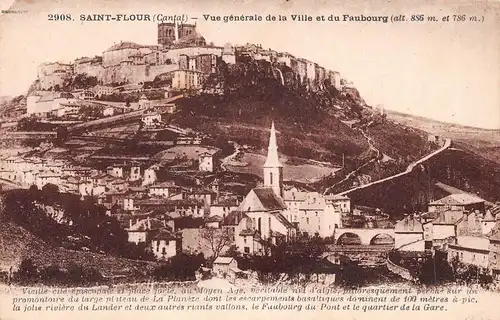 Saint-Flour (Cantal) Panorama und Faubourg ngl 171.001